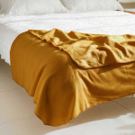 ПРОМО комплект - поларени одеяла 130х160 см. - горчица